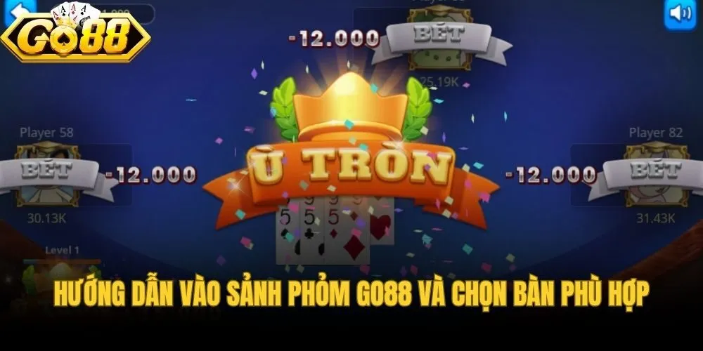Hướng dẫn vào sảnh game bài phỏm go88 online nhanh chóng